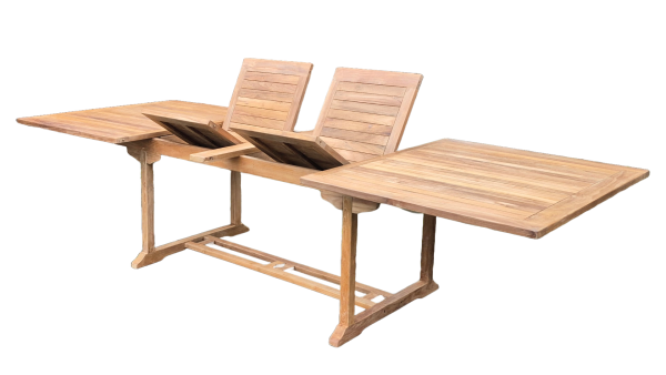 Ausziehtisch aus Teakholz 150 / 210 x 110cm Höhe 75 cm Sonderpreis statt € 879,00 nur € 599,00